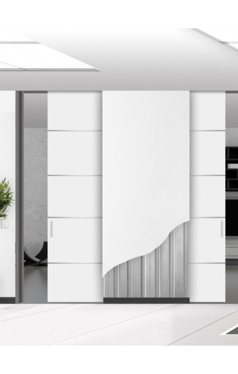 WOOD PLUS Heavy-Duty Flush Sliding Door Frame for developers| DoorHub UAE Itar al bab INVERSO 